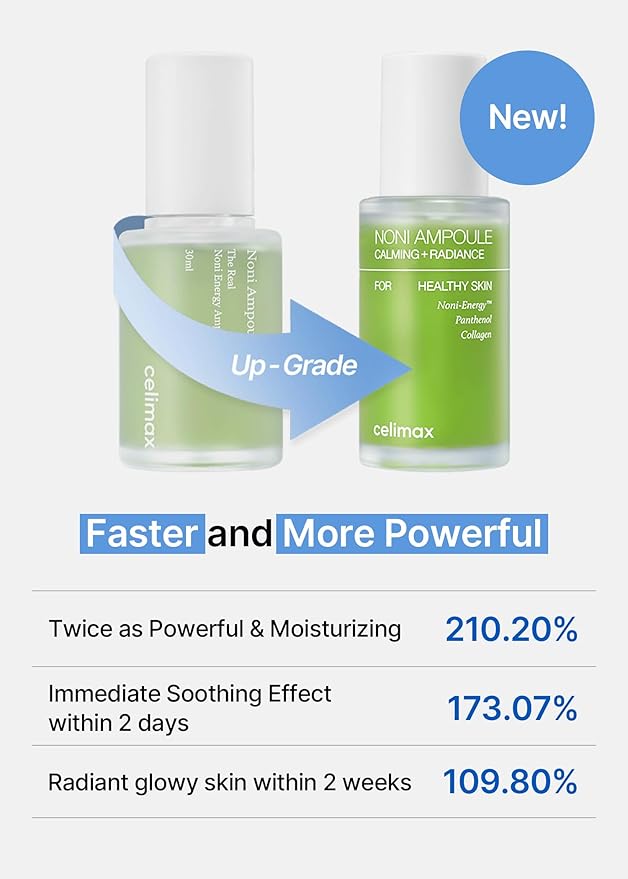 celimax Noni Energy Ampoule 30ml | with Noni Extract, Hydrating, Moisturizing & Soothing Serum for Dark Spots & Fine Lines, Anti Aging, Brightening For Face, Facial Astringent