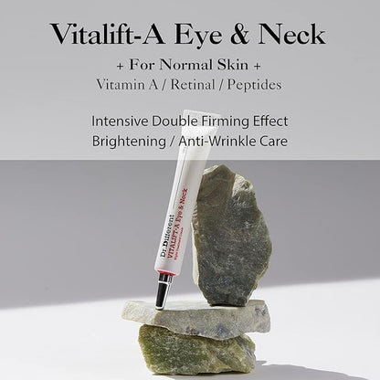 Dr.Different VITALIFT-A Eye&Neck Retinal 0.025%, Anti-aging and Anti-wrinkle Eye Cream for delicate care with Vita A, K-Skincare made by Korean Dermatologist, 0.7oz