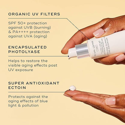 Medik8 Advanced Day Ultimate Protect - Daily Face Moisturizer with Hyaluronic Acid - SPF 50 UVA/UVB Moisturizer Face Cream - Gluten Free - 1.69 oz