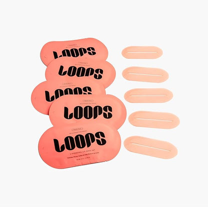 LOOPS Weekly Reset Hydrogel Lip Mask - Super Hydrating Mask for Moisturizing Lips - Rejuvinate and Reduce Signs of Puffiness - Gifts for her - 5 Pc