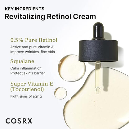 COSRX Skin Cycling Routine - Snail Mucin 96% Essence + Retinol 0.5 Oil, Recovery Set for Face and Neck, Fine Lines Spot Treatment, Repair Oil for Face