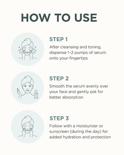 OURWHY Heartleaf Hydra Calming Serum (1.35fl oz) - Soothing & Hydrating Serum for Sensitive Skin. With Heartleaf Extract, Hyaluronic Acid & Panthenol