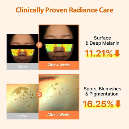 DERMAFIRM Peptology Niacinamide Vitamin C Ampoule - GLASS SKIN with 15% Niacinamide Brightening Ampoule with Glutathione for Dark Spot Correction & Radiance Boost - Korean Skincare 30ml