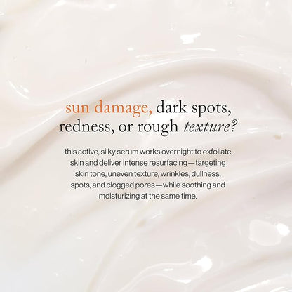 goop Beauty Sleep Milk Serum | Intense Face Exfoliator to Smooth Uneven Texture, Wrinkles, & Pores | Glycolic Acid & Hyaluronic Serum | Dark Spot Corrector | 1 fl oz