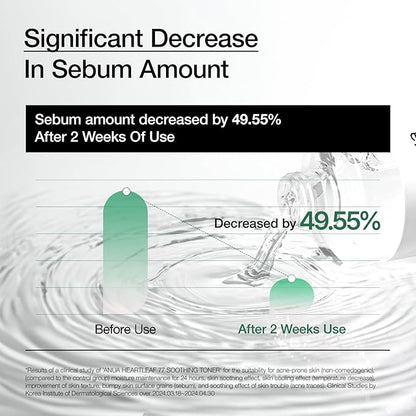 Anua Heartleaf 77 Soothing Toner I pH 5.5 Skin Trouble Care, Calming Skin, Refreshing, Purifying (500ml / 16.9 fl.oz.)