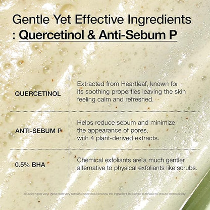 Anua Double Cleanser Duo for Facial Cleansing : Heartleaf Pore Control Cleansing Oil & Heartleaf Quercetinol Pore Deep Cleansing Foam for Double Cleansing, Korean Skincare