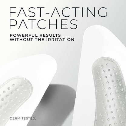 RoC Retinol Correxion Deep Wrinkle Non-Invasive Targeted Patches with Hyaluronic Acid + Firming Peptides for Forehead, 11 Lines, Crow’s Feet and Laugh Lines, (6 Patches) with Retinol Eye Packette