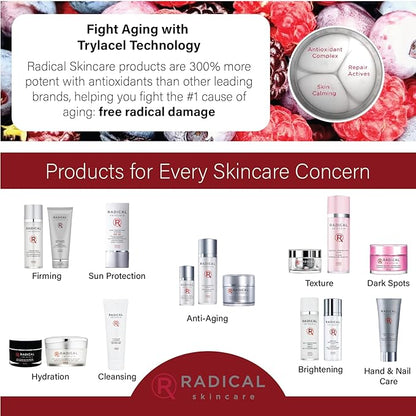 Radical Skincare Age-Defying Exfoliating Pads - Remove Dead Skin, Even & Brighten Skin Tone for Radiant Glow - For All Skin Types Including Sensitive Skin - Paraben & Cruelty Free (60 Pads)