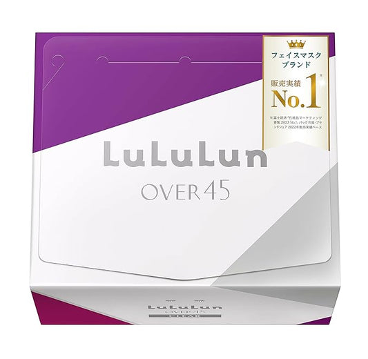 Lululun 32EA Anti Aging Face Mask for Women & Men, Daily Face Masks Skincare with Iris Root, Marine Extracts, Protein & Squalene, Facial Mask & Sheet Mask from Japanese Skincare Over45 CLEAR