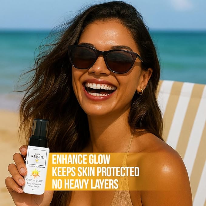 Daily Tinted Moisturizer + SPF 40 – Collagen & Vitamin C Infused, Broad Spectrum UVA/UVB Protection + Lightweight Coverage for All Skin Tones