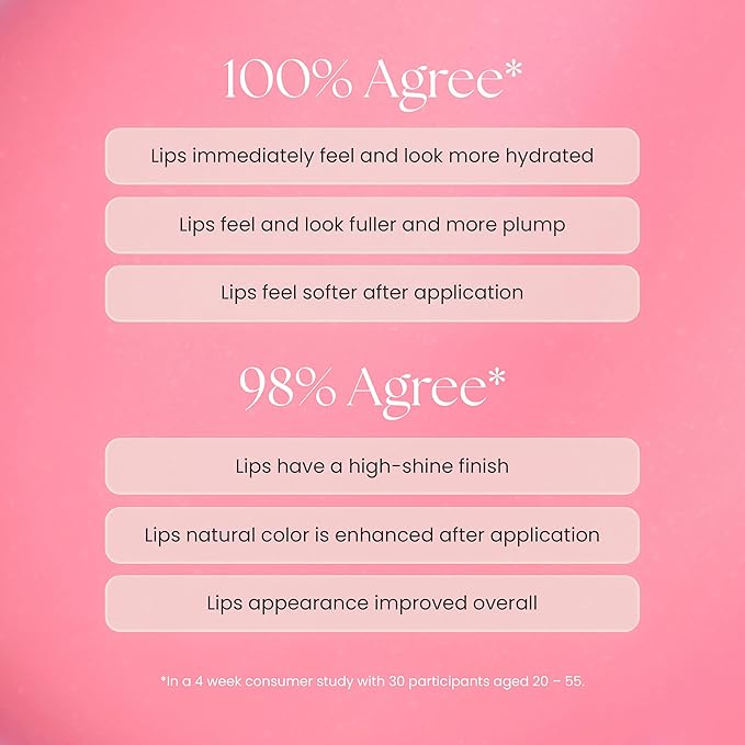 Prakti KhushiKiss Nourishing Lip Oil in Luscious Lychee, Hydrates & Plumps Lips, High-Shine Finish, with Hyaluronic Acid & Peptides, 0.17 oz