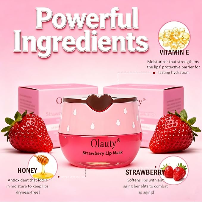 8 PCS Bee Lip Balm Lip Mask Honey Pot,Honey Lip Balm Bulk,Strawberry,Watermelon,Apple Lime,Cherry,Mint, Grapes&Peach Flavors,Sleeping Mask Overnight with Stick,Hydrating Prevention Dry&Cracked