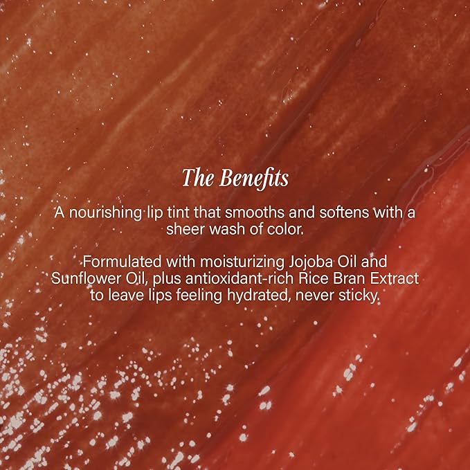 + Lux Unfiltered N°11 Smoothing Hydrating Lip Tint for Women - Tinted Lip Balm with Jojoba & Sunflower Oil - Lightweight, Moisturizing, Semi-Sheer Color - Vegan & Cruelty-Free - Cocoa (Brown)