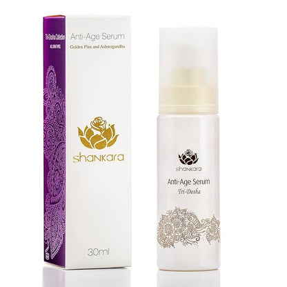 Shankara Ageless Vitamin C Serum with Gotu Kola for Hydrated, Younger-Looking Skin – Herbal Neck and Face Serum for Dark Spots, Fine Lines, Wrinkles – Cruelty-Free, Fragrance-Free (30ml)