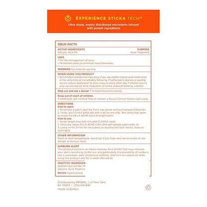 ZitSticka Extra Strength Killa Acne Patches for Face - World's Most Potent Pimple Patch with Fast-Acting Microdarts - Starts Working within 2 Hours for Deep, Early-Stage Zits & Blemish - 20 Count