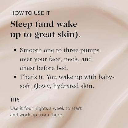 goop Beauty Sleep Milk Serum | Intense Face Exfoliator to Smooth Uneven Texture, Wrinkles, & Pores | Glycolic Acid & Hyaluronic Serum | Dark Spot Corrector | 1 fl oz