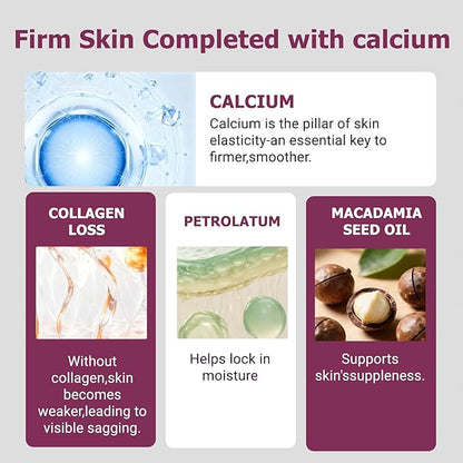 Calcium Volume Multi Balm Stick with Collagen & Natural Oils, Calcium Enriched Formula to Support Skin Firmness, Improve Elasticity & Plumpness, Multi-Action Hydrating Balm for Face, Neck Daily Use