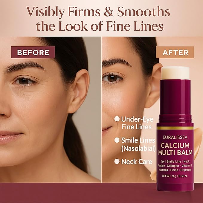 Calcium Volume Multi Balm 2 Pcs – Calcium Boost Firming & Hydrating Treatment with Peptides & Vitamin E – All Skin Types