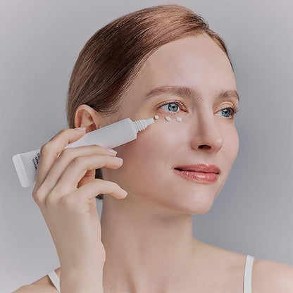 Whamisa Organic Flowers Eye Essence, Waterless Formula, Fermented Postbiotics for Gentle Care, Under Brightener, Hydration, Elasticity & Slow-Aging Support (30ml)