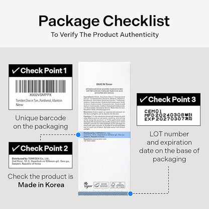 Torriden Dive in Toner 300ml (10.14 fl. oz.) | pH Balancing Facial Toning Water for Dry Skin | Hyaluronic Acid, Panthenol, Allantoin