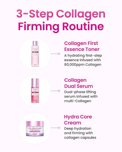 YADAH Collagen Dual Lift Serum 1.69 fl oz - Triple Collagen Firming Serum with Instant Lifting Deep Hydration.Hyaluronic acid,Spilanthol