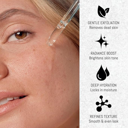 2PCS Rice Exfoliating Ampoule Set – Black & White Rice Dual Brightening Treatment | Gentle Enzyme Peel + Hydration Boost for Glowing Skin | Pore Refining & Dark Spot Care (1)