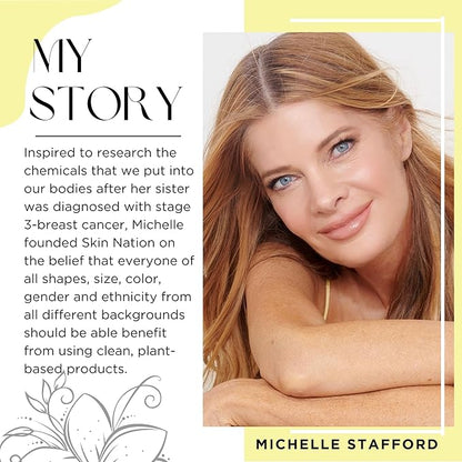 Skin Nation Scrubalicious Exfoliator, Gentle Face Scrub with Glycolic Acid, Jojoba Beads, Aloe Vera, Smooths Rough Skin, Hydrating Cleanser for Oily and Sensitive Skin, 4 oz