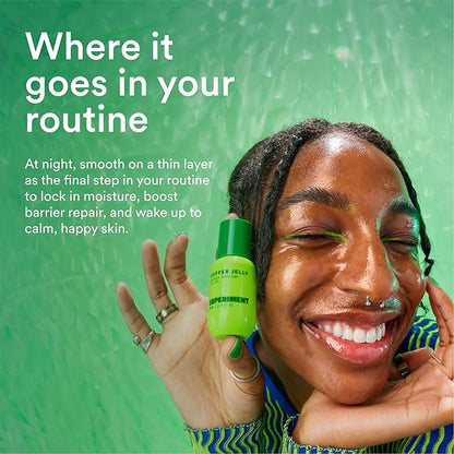 Experiment Buffer Jelly Intensive Barrier Treatment Oil – Ceramide, Squalane and Panthenol - Hydrating, Soothing and Strengthening, 1.0 FL OZ– Vegan Formula for Dry Skin Types