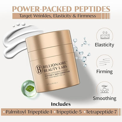 Collagen Booster Peptide Cream with Hyaluronic Acid – Peptide Face Moisturizer for Women, Hydrating, Non-Greasy, for Firming, Smoothing, Younger-Looking Skin, Fragrance-Free