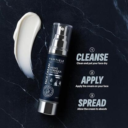 Particle 6-in-1 Face Cream for Men, Men’s Daily Hydrating Moisturizer with Vitamin C, Jojoba Oil, Vitamin E & Hyaluronic Acid, Skin Care Routine, Healthy Skin Support, Pack of 2, 1.7 FL OZ