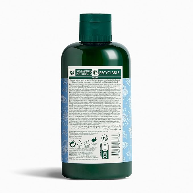 The Body Shop Chamomile Gentle Eye Makeup Remover – Gently Removes Makeup & Impurities – Vegan – 8.4 oz