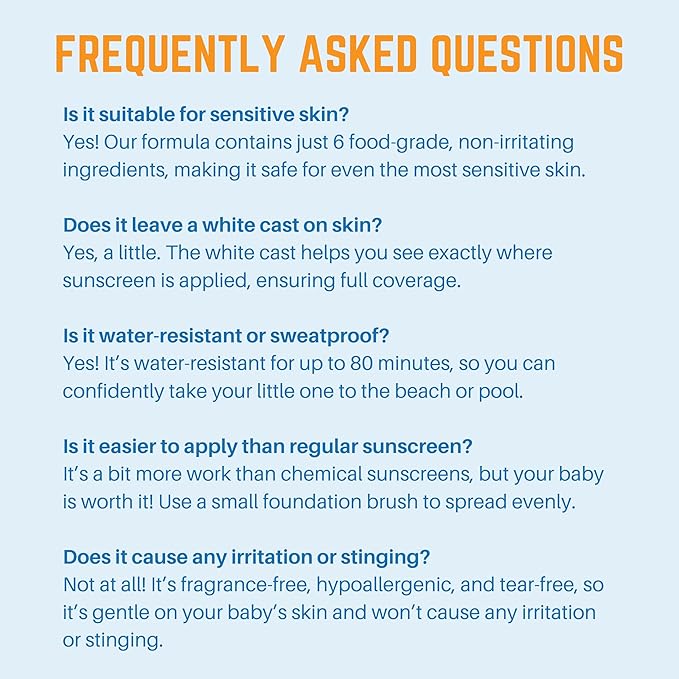 Waxhead Baby Sunscreen SPF 35 – Non-nano Zinc Oxide Mineral Lotion for 6-12 months Babies + 12-24 Toddlers | Natural Tear‑Free + Organic Hypoallergenic, Pediatrician‑Recommended Sunblock (4 oz)