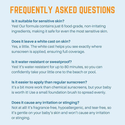 Waxhead Baby Sunscreen SPF 35 – Non-nano Zinc Oxide Mineral Lotion for 6-12 months Babies + 12-24 Toddlers | Natural Tear‑Free + Organic Hypoallergenic, Pediatrician‑Recommended Sunblock (4 oz)