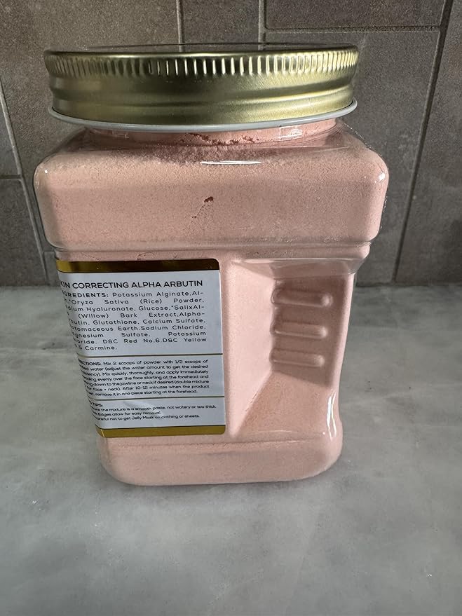 Skin Correcting Alpha Arbutin Jelly Face Mask | HydroGlo for Skin Hydration | Radiance and Reduced Pigmentation | Vajafacial Jelly Mask | 12 Applications (30 Fl Oz)