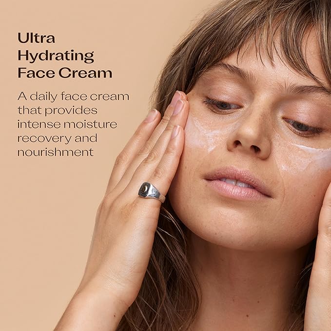 Trilogy Ultra Hydrating Face Cream, Intense Moisture for Dry Skin with Rosehip Oil, 2.5 fl oz