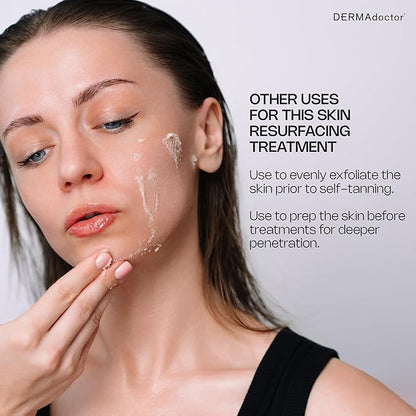 DERMAdoctor Physical Chemistry Dermatologist Formulated Microdermabrasion Facial Scrub + Multiacid Peel with AHA and BHA, Brightening, Smoothing, Pore Minimizer for face - 1.7 oz