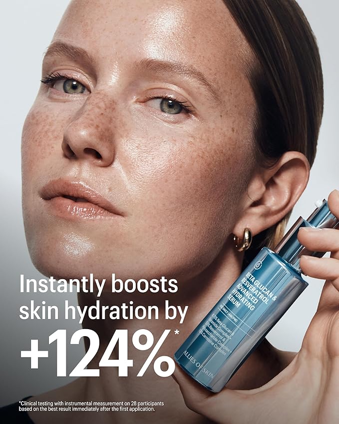 Allies of Skin Multi Hyaluronic Antioxidant Hydration Serum | Hydrating Face Serum with Niacinamide, Peptides and Resveratrol | For Dry, Dehydrated Skin | Supports Moisture & Firmness (1 Fl oz)