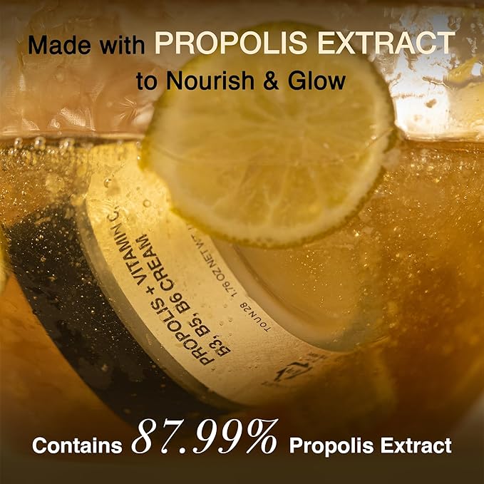 TOUN28 Propolis Vitamin C & B Complex Cream 1.76 oz (50g) | Moisturize, Nourish & Strengthen Skin Barrier with Propolis Extract| Korean Skincare for Sensitive Skin