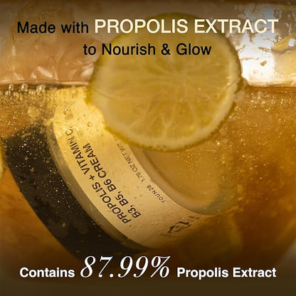 TOUN28 Propolis Vitamin C & B Complex Cream 1.76 oz (50g) | Moisturize, Nourish & Strengthen Skin Barrier with Propolis Extract| Korean Skincare for Sensitive Skin