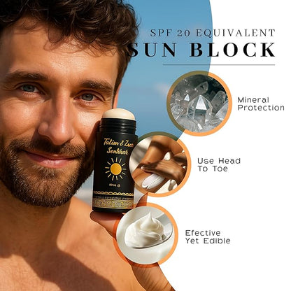 Vanman Tallow and Zinc Sunblock Stick - Mineral Sunscreen with Non-Nano Zinc Oxide - Sunstick Made with Grass Fed Beef Tallow for Face & Body Protection - 3.3 ounce