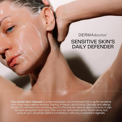 DERMAdoctor Tranquility Cleanser Dermatologist Formulated 2% Pyrithione Zinc for face body & Scalp - 7.10 oz