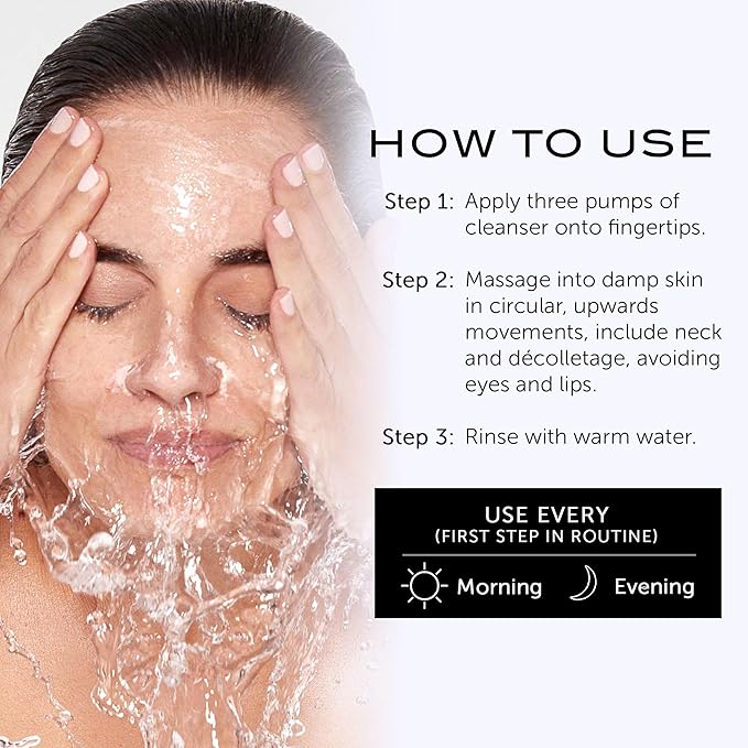 111SKIN Black Diamond Vitamin C Cleanser Face Wash for All Skin Types, Foaming Facial Cleanser with Peptidic Microalgae Complex for Dull Uneven Skin Tone & Dark Spots 3.4 fl oz