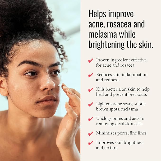 Foundation Skincare Azelaic Acid 14% Cream - Helps Calm Acne & Rosacea, Reduces Inflammation & Minimizes Pores - 1 Fl Oz