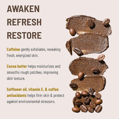 Cocoon Dak Lak Coffee Face Polish with Cocoa Butter & Safflower Oil. 100% Vegan Exfoliating Scrub for Smooth & Glowing Skins | Anti Blackheads, Enlarged Pores, Wrinkles & Fine Lines (5.07 fl oz)