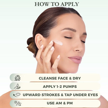 Next-Gen Bioactive Peptide + Marine Repair Serum – Hydrating & Firming Face + Eye Moisturizer with Caffeine, Ceramides & Hyaluronic Acid | Anti-Aging & Sensitive-Skin Safe, 1 oz