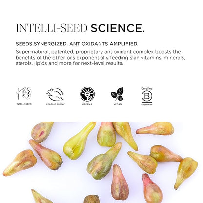 Seed Synergy Foaming Cleanser – 99% Natural, Gentle Face Wash for All Skin Types, with Certified Organic Seed Oils, Sulfate-Free, Antioxidant-Rich, Vegan, Clean Beauty, 5 oz