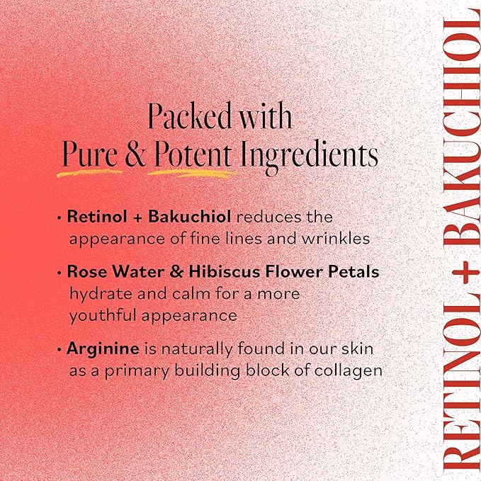 Derma E Retinol + Bakuchiol Under Eye Patches (30 Pairs) Non-Irritating, Line Smoothing Hydro Gel Eye Patches with Rose Water & Real Hibiscus Petals, Helps Reduce Fine Lines, Crow's Feet, 60ct