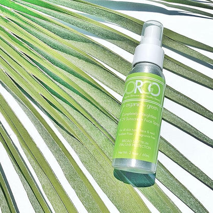 Organic To Green Completely Weightless Face Sunscreen Spray | Award-Winning Lightweight Organic Sunscreen | 29 SPF | 2 oz